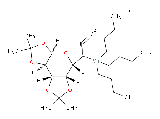 tributyl((S)-1-((3aR,5S,5aR,8aS,8bR)-2,2,7,7-tetramethyltetrahydro-3aH-bis([1,3]dioxolo)[4,5-b:4',5'-d]pyran-5-yl)allyl)stannane