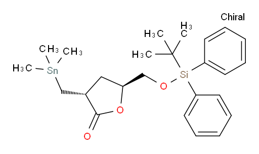 (3R,5S)-5-(((tert-butyldiphenylsilyl)oxy)methyl)-3-((trimethylstannyl)methyl)dihydrofuran-2(3H)-one
