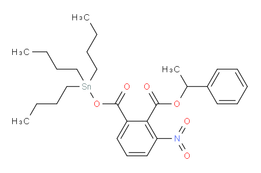 2-(1-phenylethyl) 1-(tributylstannyl) 3-nitrophthalate
