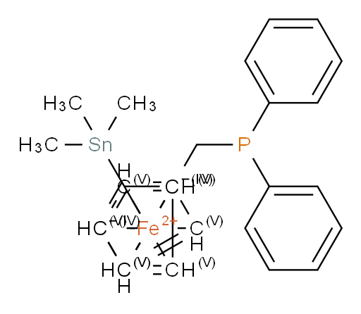 1-[(Diphenylphosphino)methyl]-2-(trimethylstannyl)ferrocene