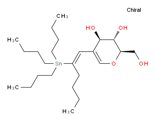(2R,3S,4R)-2-(hydroxymethyl)-5-((E)-2-(tributylstannyl)hex-1-en-1-yl)-3,4-dihydro-2H-pyran-3,4-diol