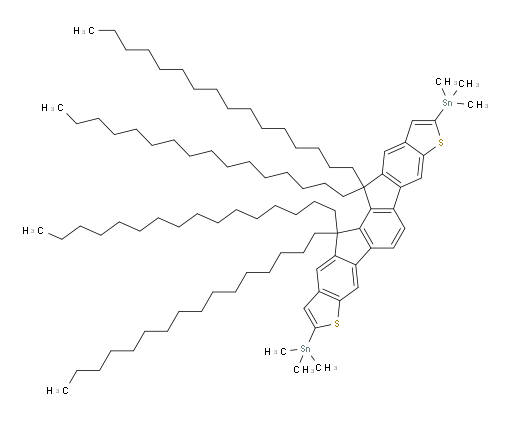 1,1′-(12,12,13,13-Tetrahexadecyl-12,13-dihydro-as-indaceno[2,3-f:7,6-f′]bis[1]benzothiophene-2,9-diyl)bis[1,1,1-trimethylstannane
