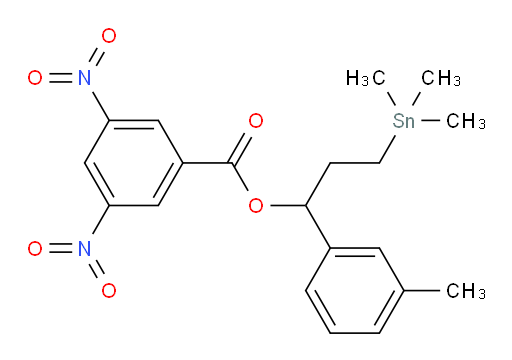 1-(m-tolyl)-3-(trimethylstannyl)propyl 3,5-dinitrobenzoate