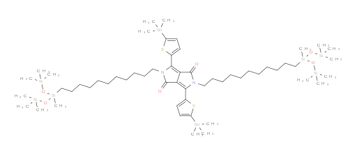 2,5-bis(11-(1,1,1,3,5,5,5-heptamethyltrisiloxan-3-yl)undecyl)-3,6-bis(5-(trimethylstannyl)thiophen-2-yl)pyrrolo[3,4-c]pyrrole-1,4(2H,5H)-dione