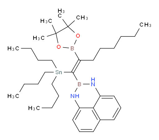 (E)-2-(2-(4,4,5,5-tetramethyl-1,3,2-dioxaborolan-2-yl)-1-(tributylstannyl)oct-1-en-1-yl)-2,3-dihydro-1H-naphtho[1,8-de][1,3,2]diazaborinine
