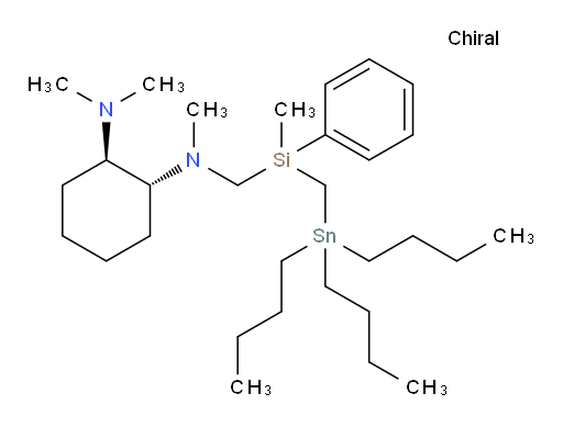 (1R,2R)-N1,N1,N2-trimethyl-N2-((methyl(phenyl)((tributylstannyl)methyl)silyl)methyl)cyclohexane-1,2-diamine