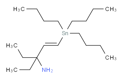 (E)-3-乙基-1-(三丁基锡基)戊-1-烯-3-胺