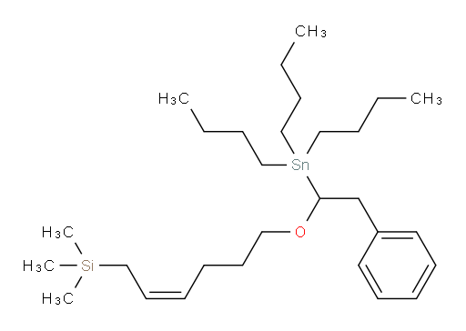 (Z)-三甲基(6-(2-苯基-1-(三丁基锡基)乙氧基)己-2-烯-1-基)硅烷