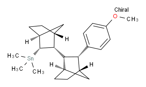 ((1R,1'R,2R,2'S,3R,3'R,4S,4'S)-3'-(4-甲氧基苯基)-[2,2'-bi(双环[2.2.1]七n)]-3-基)三甲基锡烷