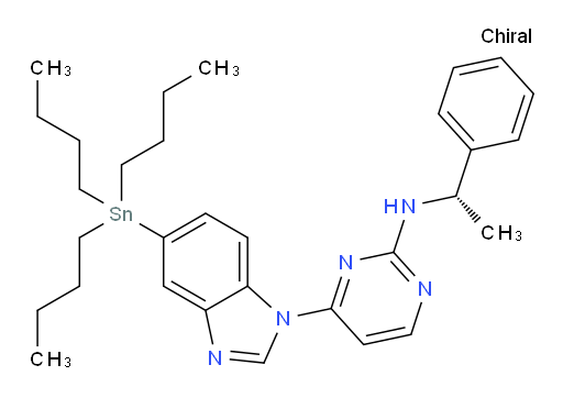 (S)-N-(1-苯基乙基)-4-(5-(三丁基锡基)-1H-苯并[d]咪唑-1-基)嘧啶-2-胺