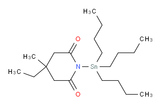 4-乙基-4-甲基-1-(三丁基锡基)哌啶-2,6-二酮
