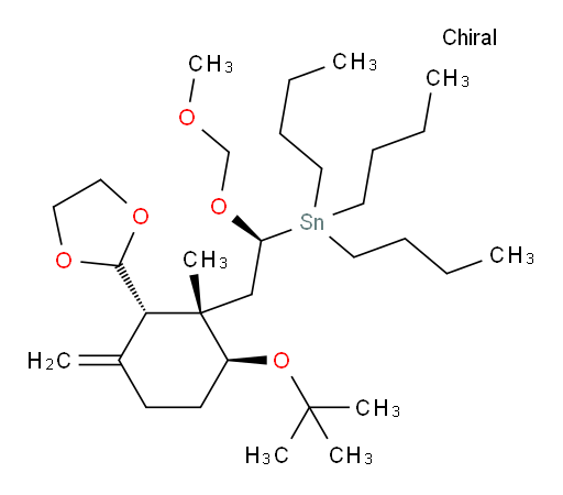 ((S)-2-((1S,2S,6S)-6-(叔-丁氧基)-2-(1,3-二氧杂环戊烷-2-基)-1-甲基-3-亚甲基环己基)-1-(甲氧基甲氧基)乙基)三丁基锡烷
