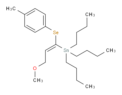 (Z)-三丁基(3-甲氧基-1-(对甲苯基硒基)丙烯-1-基)锡烷