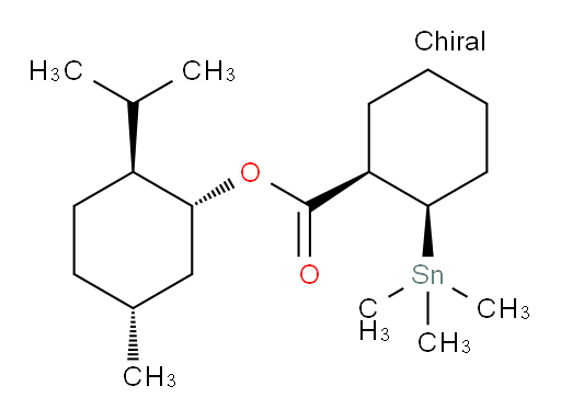 (1R,2R)-(1R,2S,5R)-2-异丙基-5-甲基环己基 2-(三甲基锡基)环己烷甲酸酯