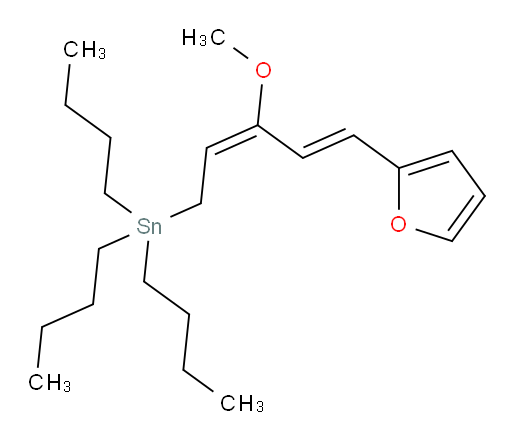三丁基((2E,4E)-5-(呋喃-2-基)-3-甲氧基戊-2,4-二烯-1-基)锡烷