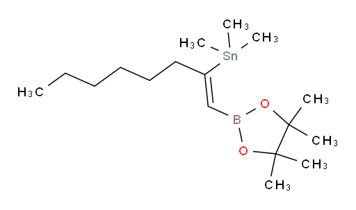 (Z)-三甲基(1-(4,4,5,5-四甲基-1,3,2-二氧杂环己硼烷-2-基)辛-1-烯-2-基)锡烷