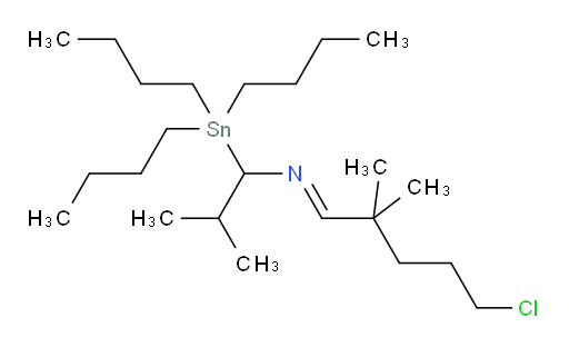 (E)-N-(5-氯-2,2-二甲基戊亚基)-2-甲基-1-(三丁基锡基)丙-1-胺