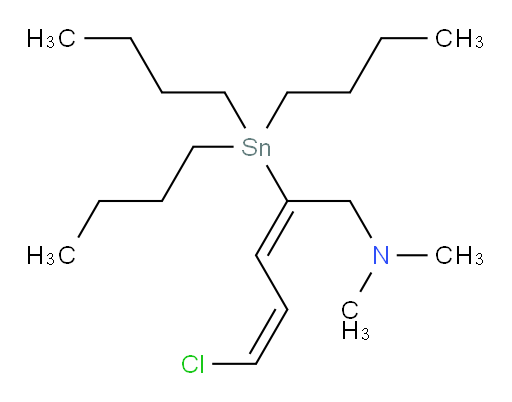 (2E,4Z)-5-氯-N,N-二甲基-2-(三丁基锡基)戊-2,4-二烯-1-胺