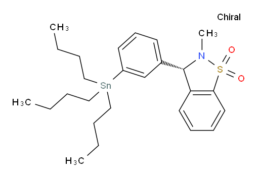 (S)-2-甲基-3-(3-(三丁基锡基)苯基)-2,3-二氢苯并[d]异噻唑 1,1-二氧化物