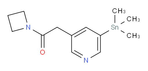 1-(azetidin-1-yl)-2-(5-(trimethylstannyl)pyridin-3-yl)ethanone