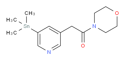 1-吗啉-4-基-2-(5-(三甲基锡基)吡啶-3-基)乙酮