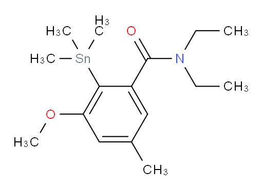 N,N-二乙基-3-甲氧基-5-甲基-2-(三甲基锡基)苯甲酰胺