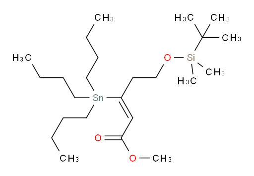 (Z)-甲基 5-((叔丁基二甲基sil氧基))-3-(三丁基锡基)戊-2-烯酸酯