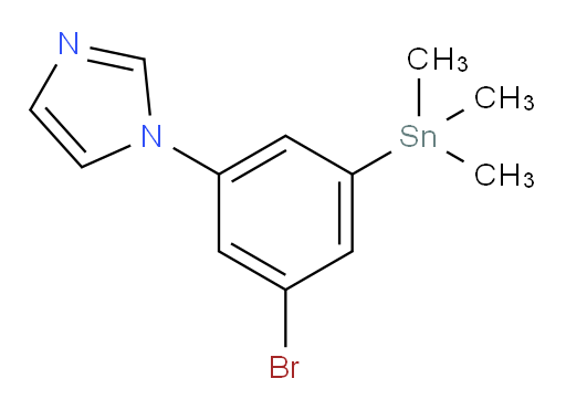 1-(3-bromo-5-(trimethylstannyl)phenyl)-1H-imidazole