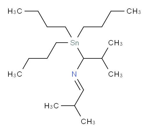 (E)-2-甲基-N-(2-甲基丙亚基)-1-(三丁基锡基)丙-1-胺