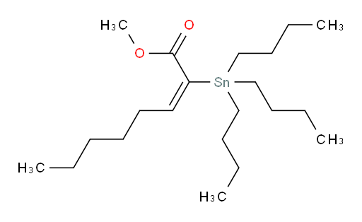 (E)-甲基 2-(三丁基锡基)辛-2-烯酸酯
