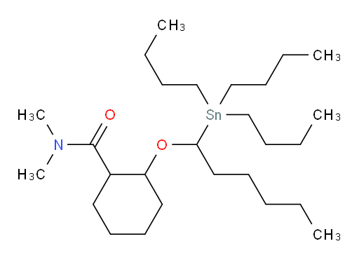 N,N-二甲基-2-((1-(三丁基锡基)hex氧基))环己烷甲酰胺