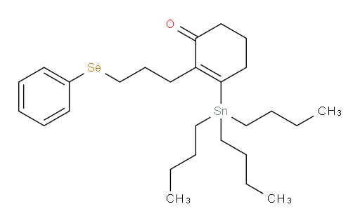 2-(3-(phenylselanyl)propyl)-3-(tributylstannyl)cyclohex-2-enone