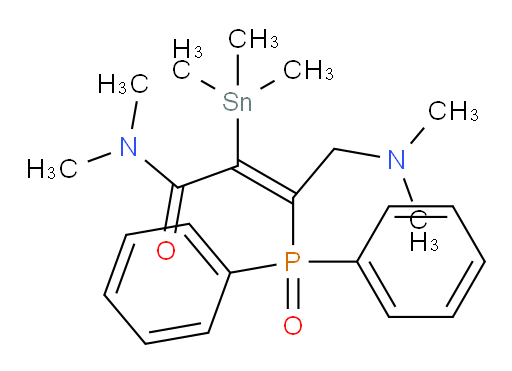 (E)-4-(dimethylamino)-3-(diphenylphosphoryl)-N,N-dimethyl-2-(trimethylstannyl)but-2-enamide