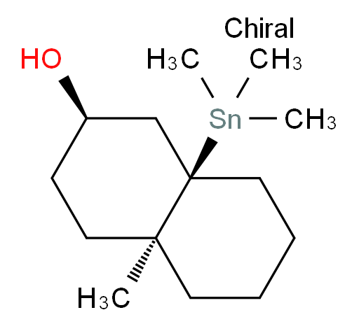 (2R,4aS,8aR)-4a-methyl-8a-(trimethylstannyl)decahydronaphthalen-2-ol