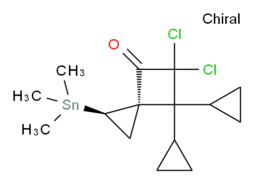 (1R,3R)-5,5-二氯-6,6-二环丙基-1-(三甲基锡基)螺[2.3]己-4-酮