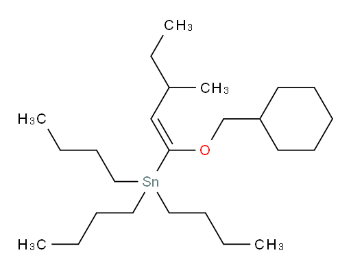 (E)-三丁基(1-(环己基甲氧基)-3-甲基戊-1-烯-1-基)锡烷