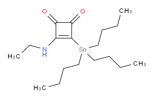3-(ethylamino)-4-(tributylstannyl)cyclobut-3-ene-1,2-dione