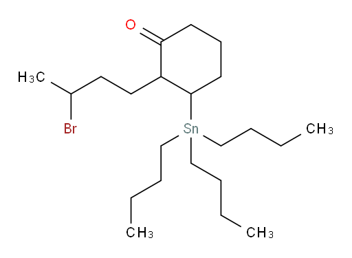 2-(3-bromobutyl)-3-(tributylstannyl)cyclohexanone