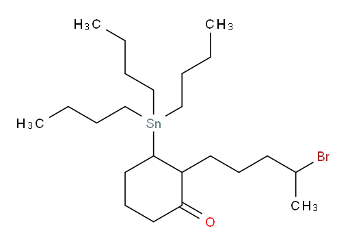 2-(4-溴戊基)-3-(三丁基锡基)环己酮