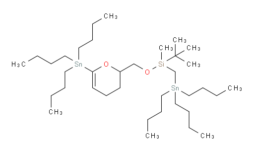 tert-butyl(methyl)((6-(tributylstannyl)-3,4-dihydro-2H-pyran-2-yl)methoxy)((tributylstannyl)methyl)silane