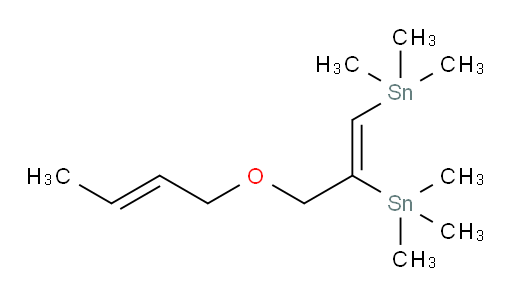 ((Z)-3-((E)-丁-2-烯-1-氧基)丙-1-烯-1,2-二基)双(三甲基锡烷)