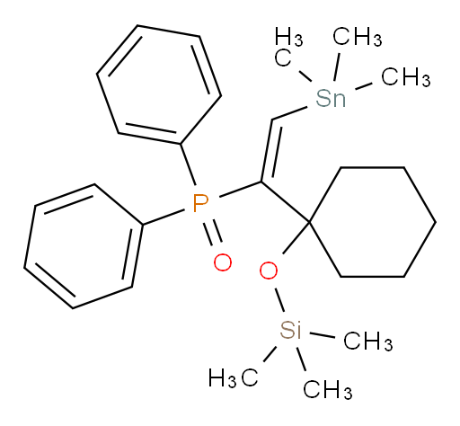 (E)-diphenyl(1-(1-((trimethylsilyl)oxy)cyclohexyl)-2-(trimethylstannyl)vinyl)phosphine oxide