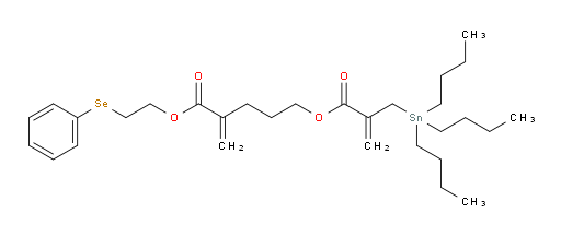 2-(phenylselanyl)ethyl 2-methylene-5-((2-((tributylstannyl)methyl)acryloyl)oxy)pentanoate