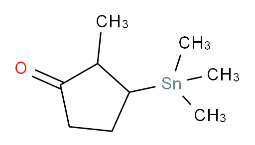 2-methyl-3-(trimethylstannyl)cyclopentanone