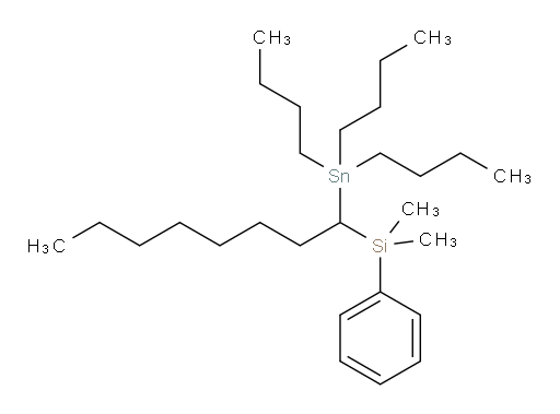 dimethyl(phenyl)(1-(tributylstannyl)octyl)silane