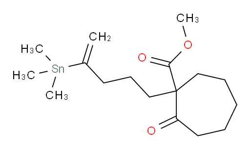 methyl 2-oxo-1-(4-(trimethylstannyl)pent-4-en-1-yl)cycloheptanecarboxylate
