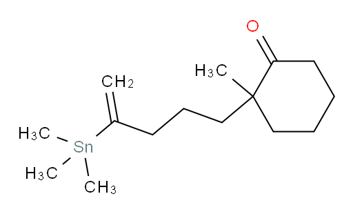 2-methyl-2-(4-(trimethylstannyl)pent-4-en-1-yl)cyclohexanone