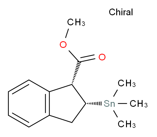 (1R,2R)-甲基 2-(三甲基锡基)-2,3-二氢-1H-茚-1-甲酸酯