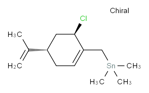 (((4S,6R)-6-chloro-4-(prop-1-en-2-yl)cyclohex-1-en-1-yl)methyl)trimethylstannane