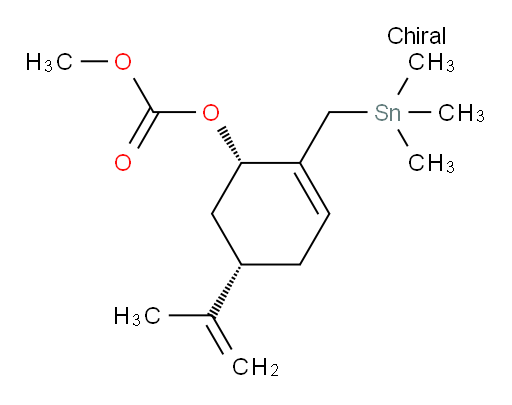 methyl ((1S,5S)-5-(prop-1-en-2-yl)-2-((trimethylstannyl)methyl)cyclohex-2-en-1-yl) carbonate
